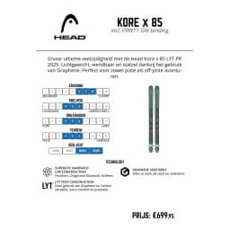 Head Kore x 85 LYT + PRW 11 2025 - Neu 2